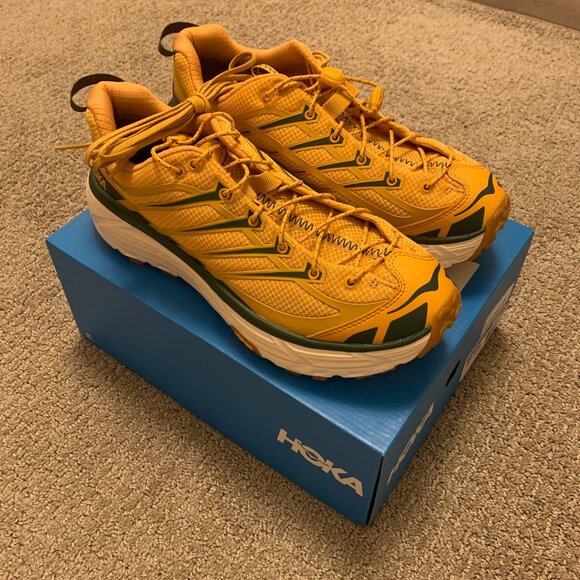 Hoka U Mafate Three2 Golden Yellow / Eggnog - Picture 4 of 7